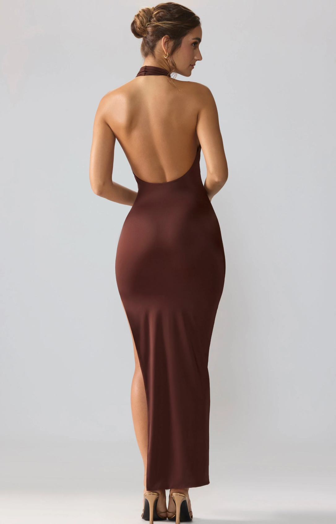 Brown elegant dress